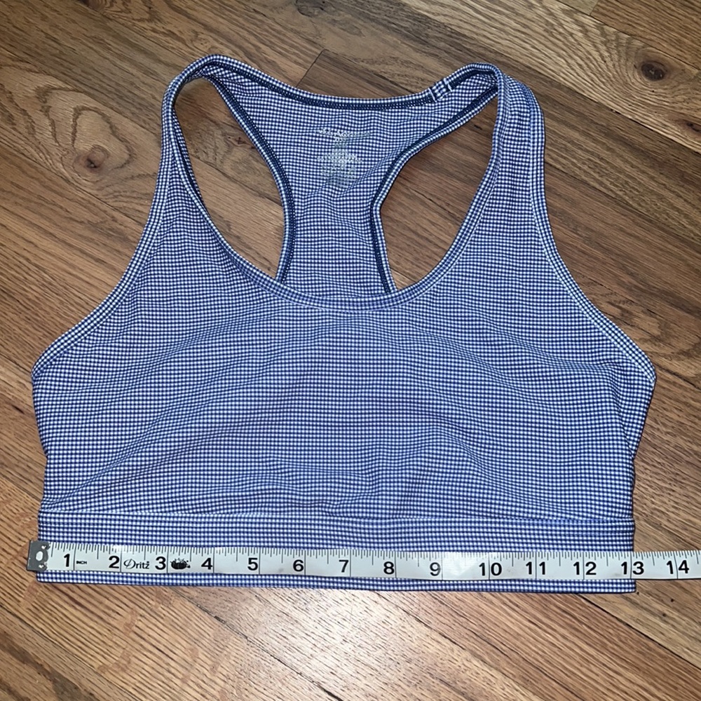 All Access Front Row Bra In Gingham Print Size M - image 5